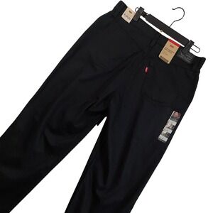NEW Levi's Pants Womens 31x30 Black High Waisted Mom Jeans Tapered Relaxed